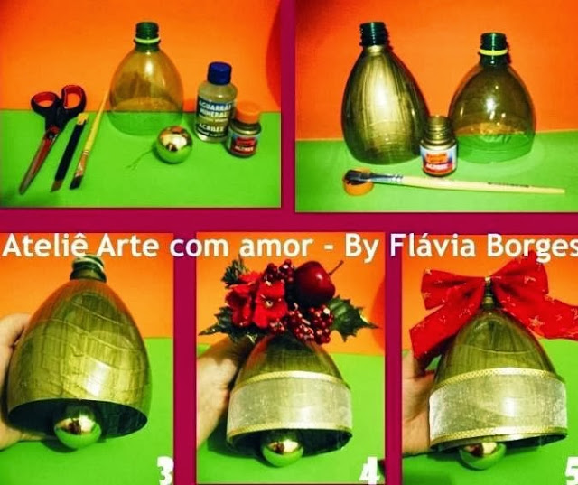 Новогодний колокольчик своими руками из бутылки Новогодний колокольчик своими руками из бутылки