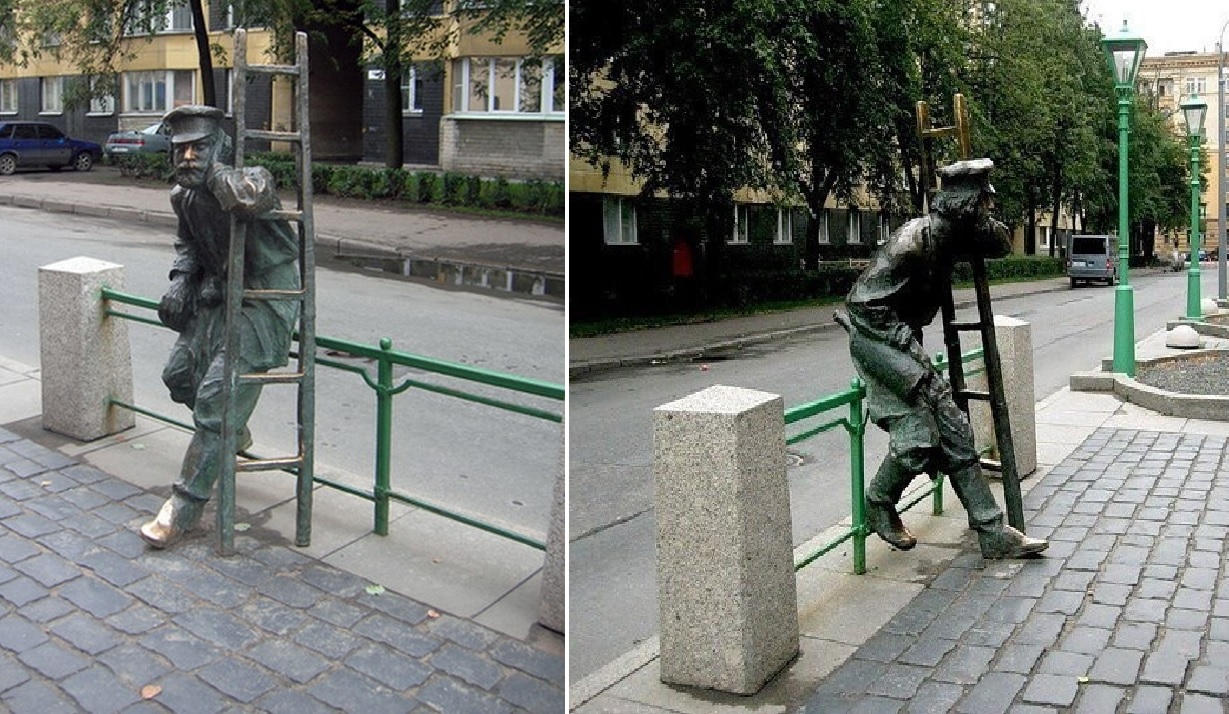 Памятник фонарщику. Санкт-Петербург Памятник фонарщику. Санкт-Петербург Прикольные памятники, факты