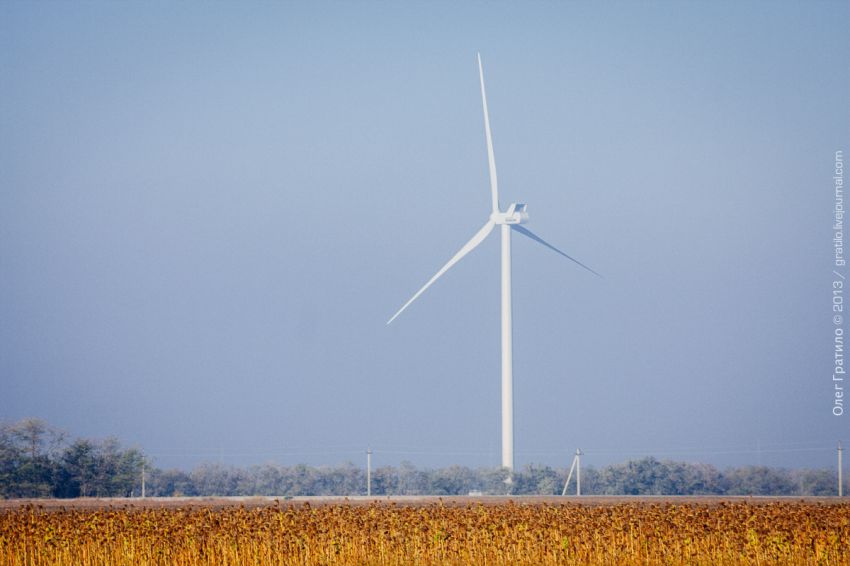 Украина, Экскурсия, фоторепортаж, ветроэлектростанция