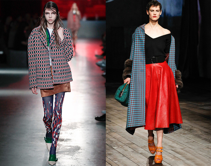 Модели из коллекций Prada. Модели из коллекций Prada.