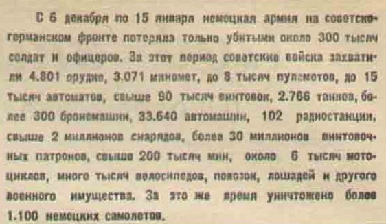 20 апреля 1942 года завершилась Московская битва (по материалам старых газет). Часть 3. 15-31 января 1942 г.