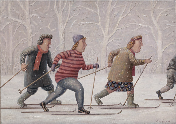 Лыжная гонка. Автор работ: Владимир Любаров (Vladimir Lyubarov). Лыжная гонка. Автор работ: Владимир Любаров (Vladimir Lyubarov).