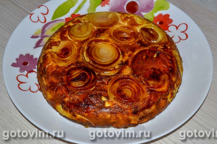 Мандирмак - дагестанская картофельная запеканка на сковороде . Фотография рецепта