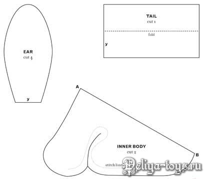 Выкройка животного. Шьем домашний скот. Выкройка овечки. Как сшить овцу. Выкройки овцы и барашка.