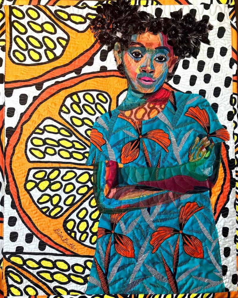 Художник из Бруклина. Bisa Butler 2 Anaya with Oranges. Bisa Butler