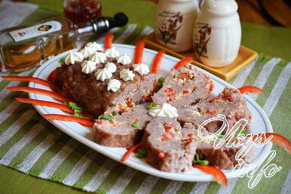 рецепт Рулет из фарша в фольге в духовке