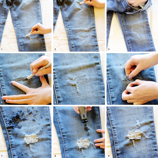 10 способов обновить старые джинсы