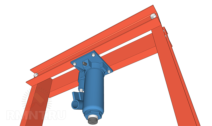 Схема самодельного пресса из домкрата