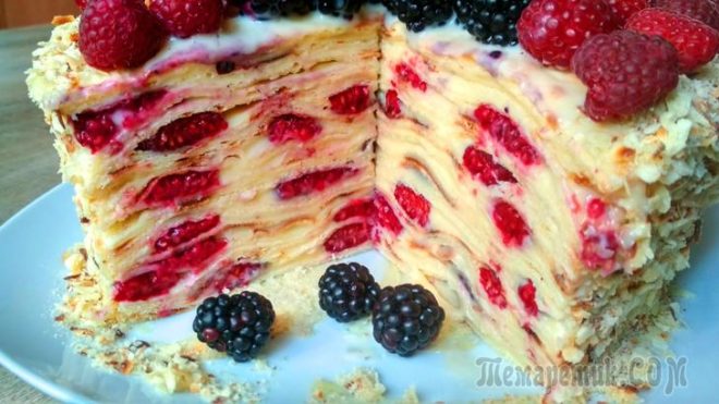 Творожный Наполеон на сковороде! Вкуснейшее лакомство к чаю