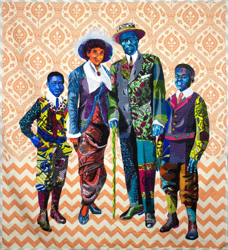 Художник из Бруклина. Bisa Butler 3 Black Star Family, first class tickets to Liberia. Bisa Butler
