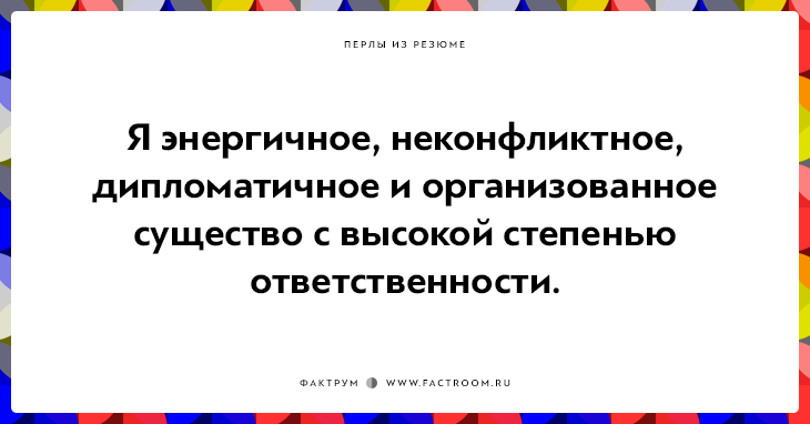 20 незабываемых перлов из резюме оригинальных людей 20 незабываемых перлов из резюме оригинальных людей
