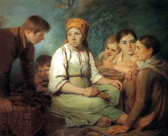 Работа Алексея Венецианова «Очищение свеклы Как создавался поэтический образ крестьянской России XIX века: Секрет оглушительного успеха художника Венецианова
