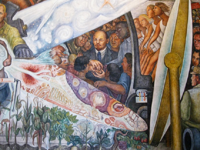 Человек, управляющий Вселенной. Фрагмент фрески. Автор: Диего Ривера. Человек, управляющий Вселенной. Фрагмент фрески. Автор: Диего Ривера.