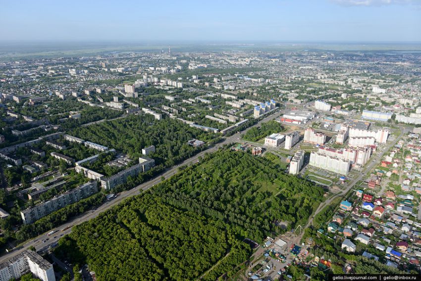 Барнаул, высота, вертолет, достопримечательности