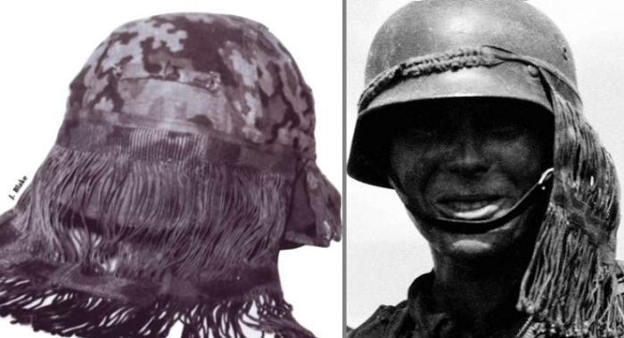 Какую функцию выполняли «волосы» на каске немецких солдат