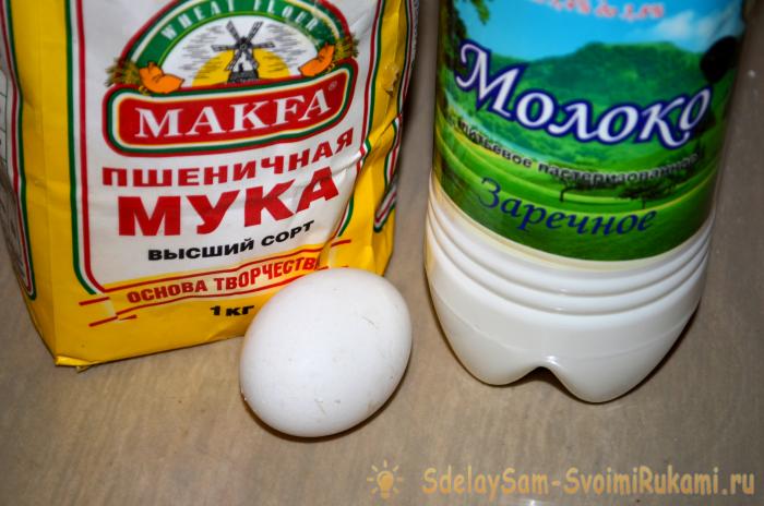 яйца мука молоко яйца мука молоко