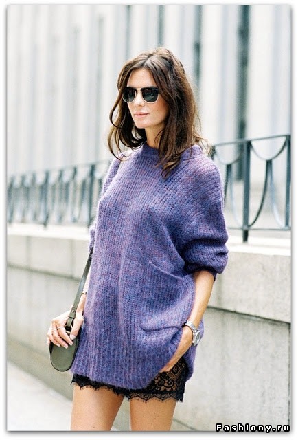Свежие образы со свитерами oversize Свежие образы со свитерами oversize