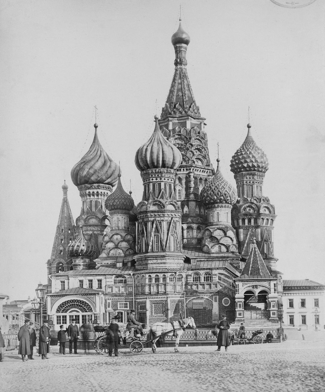 УНИКАЛЬНЫЕ ФОТОГРАФИИ ДОРЕВОЛЮЦИОННОЙ МОСКВЫ Собор Василия Блаженного