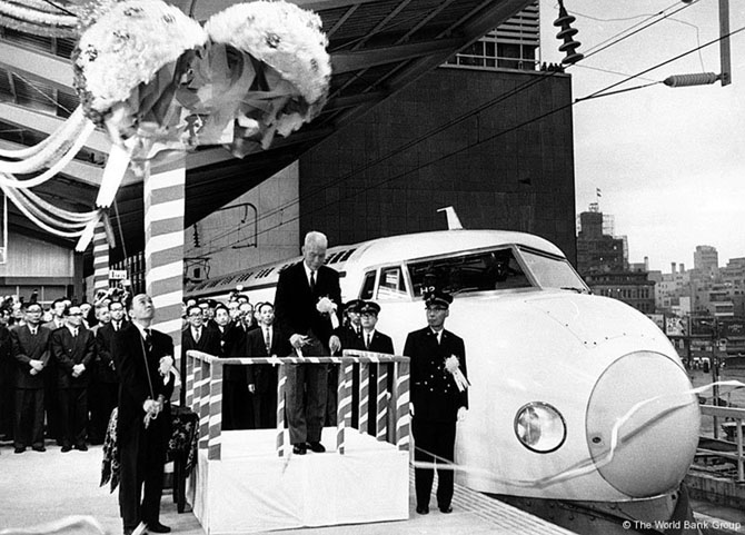 Japanese railway miracle - Shinkansen train