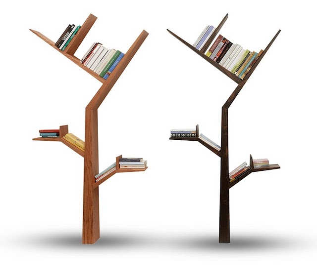 Книжные полочки из дерева