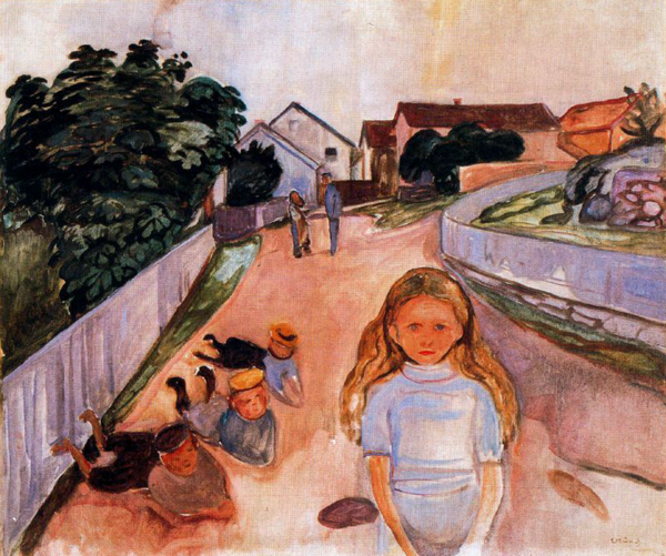 Э. Мунк,"Улица в Арсгардстранде", 1902