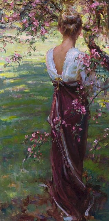 «Madame de jardin ' American artist, Daniel F. Gerhartz