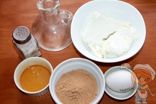 Продукты для безглютеновых сырников Продукты для безглютеновых сырников