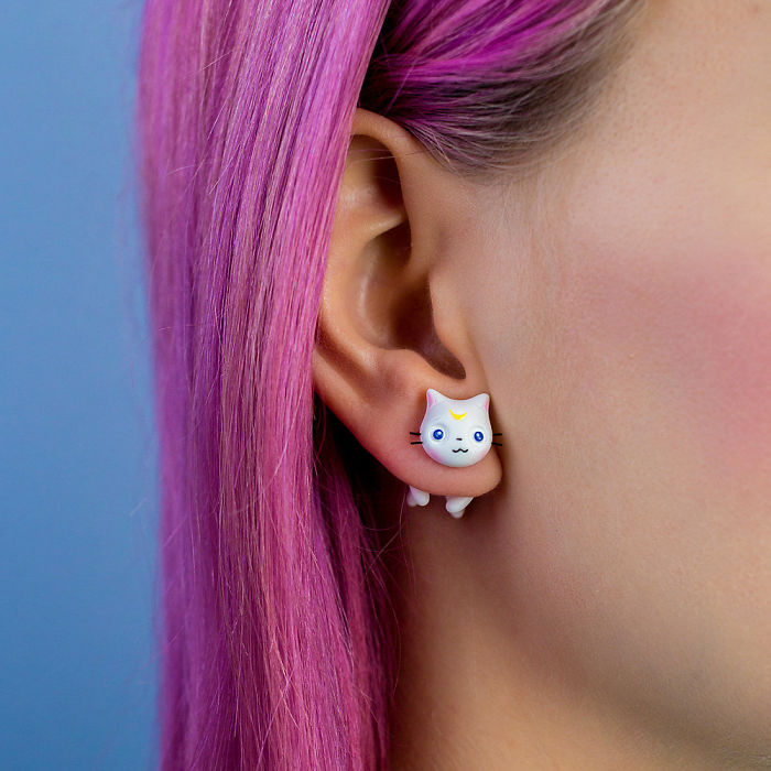 Artemis Cat Earring