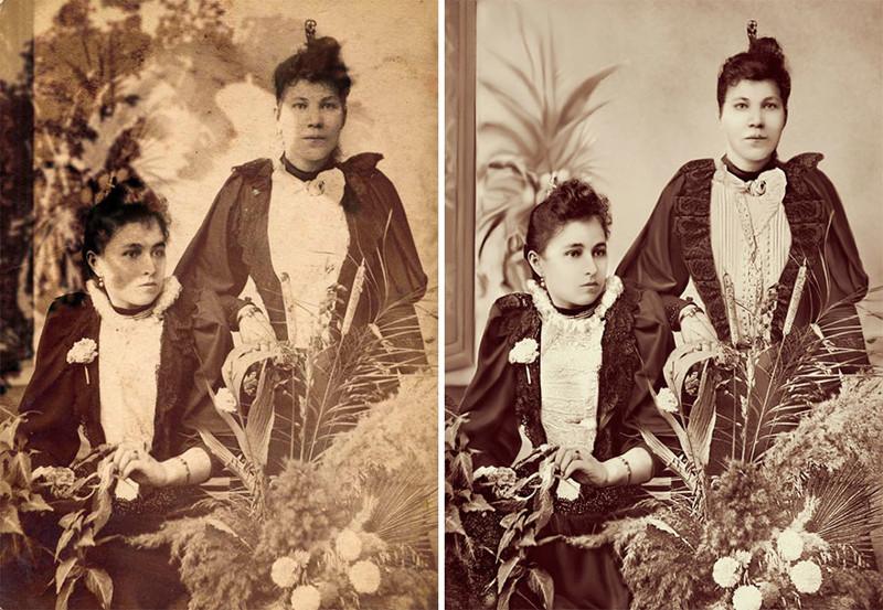 Она творит настоящие чудеса со старыми фотографиями Она творит настоящие чудеса со старыми фотографиями