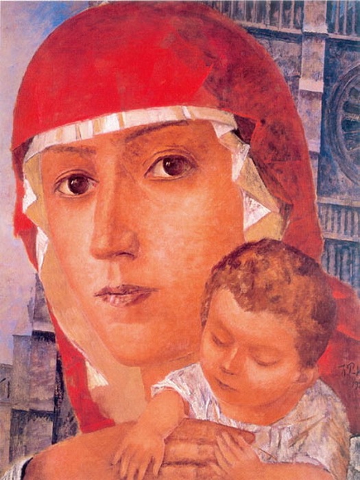 «Мадонна с младенцем». (1923 год). Из серии многочисленных работ, посвященных Мадонне. Автор: Кузьма Петров-Водкин. «Мадонна с младенцем». (1923 год). Из серии многочисленных работ, посвященных Мадонне. Автор: Кузьма Петров-Водкин.