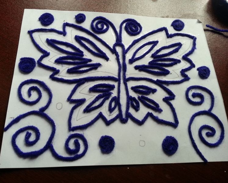 Картины из пряжи своими руками