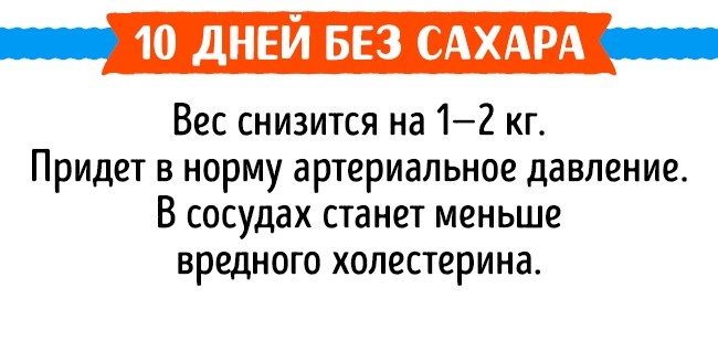 Что произойдет с телом, если сократить потребление сахара
