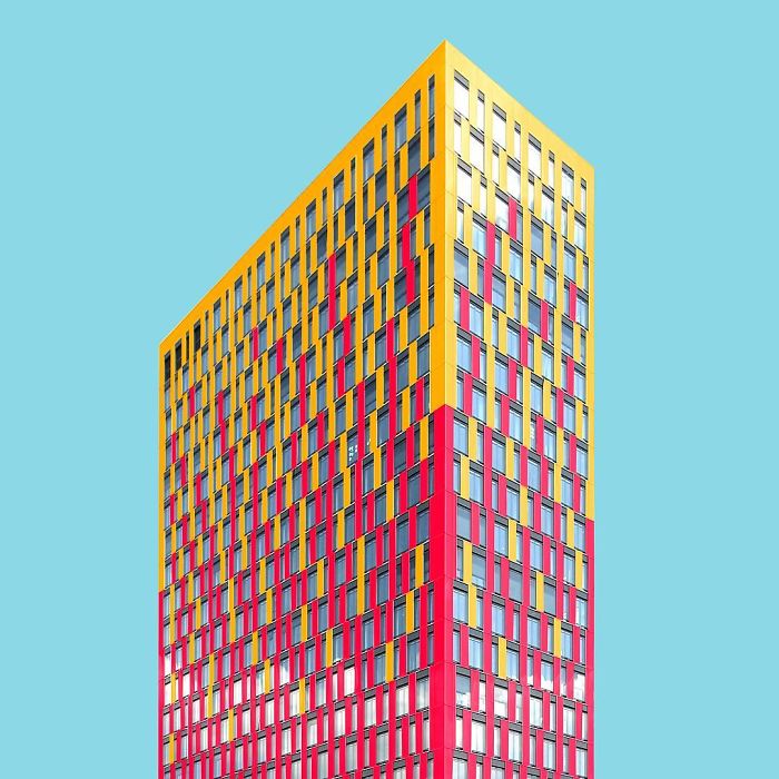 I Got Bored By The Gray Cityscape Of Berlin So I Started To Colorize Buildings With Photoshop