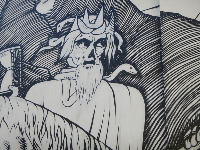 граффити, портрет, художник