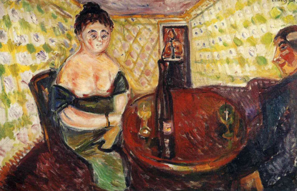 Э. Мунк, "Публичный дом. Для милой Мадель" ,1907