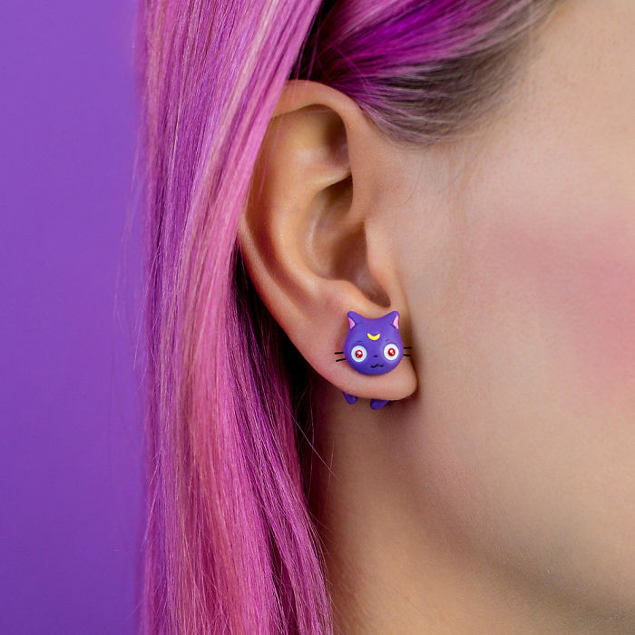 Luna Anime Cat Earring