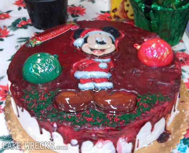 Рождественские торты, которые будут преследовать вас в кошмарах  еда, жесть, торт