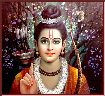 Аватар Вишну. Рама с луком и стрелой