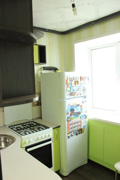 Ремонт и дизайн маленькой угловой кухни 5 кв.м.