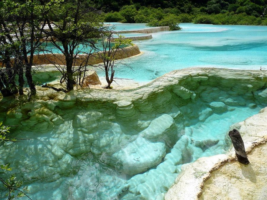 Природный заповедник Хуанлун (Huanglong), Китай