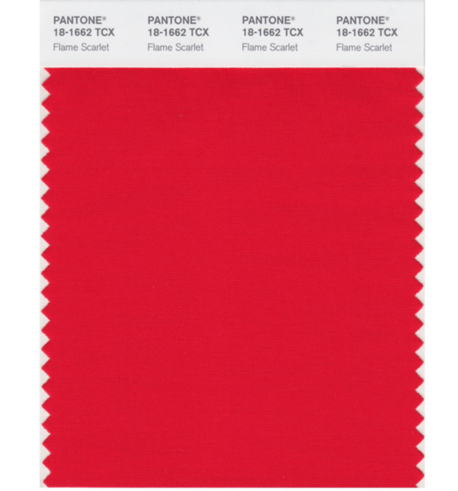 Огненно-красный (Flame Scarlet) Какие цвета в одежде станут самыми модными? Pantone назвал 16 главных оттенков 2020 года (фото 1)