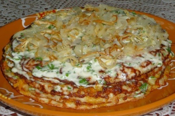 Закусочный тортик из овощей Закусочный тортик из овощей