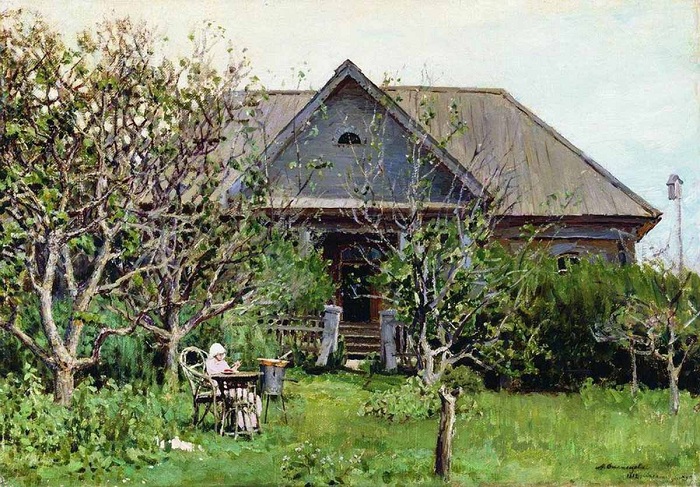 Усадьба. За варкой варенья. Автор: Аполлинарий Васнецов. Усадьба. За варкой варенья. Автор: Аполлинарий Васнецов.