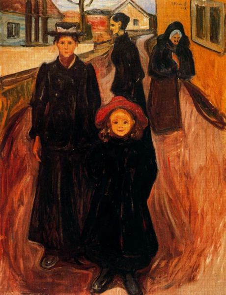 Э. Мунк, "Четыре возраста в жизни", 1902
