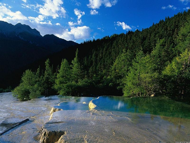 Природный заповедник Хуанлун (Huanglong), Китай