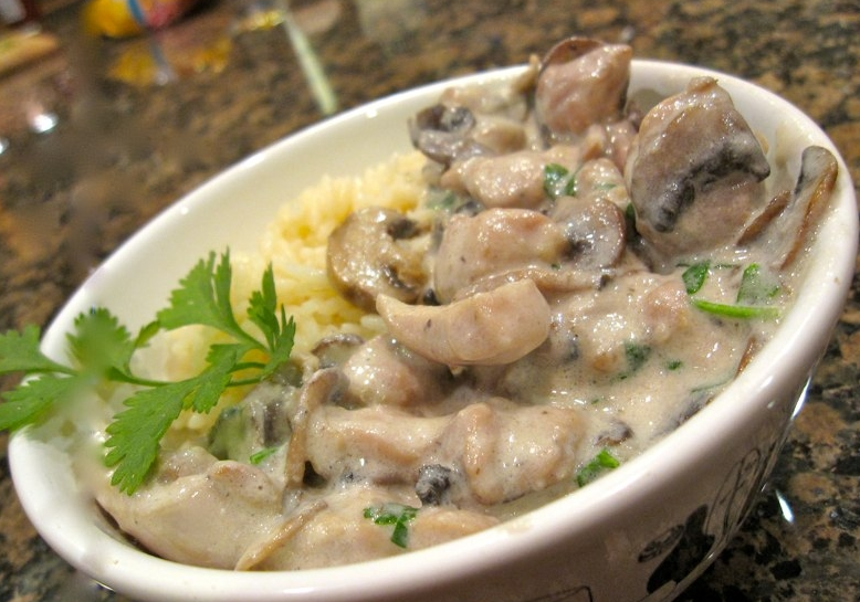 Как сделать курицу и грибы