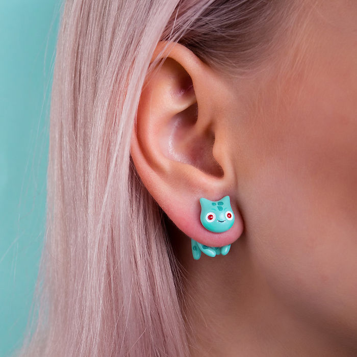 Bulbasaur Cat Earring