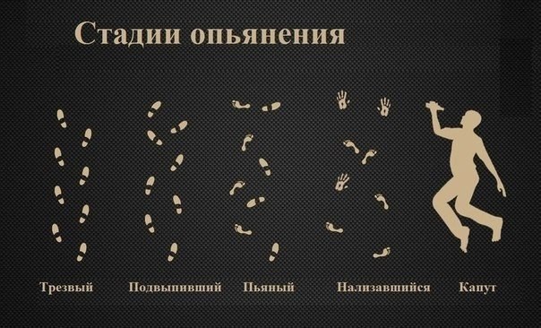 5 стадий опьянения 5 стадий опьянения