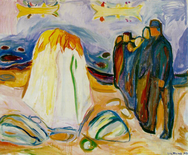 Э. Мунк, "Встреча", 1921