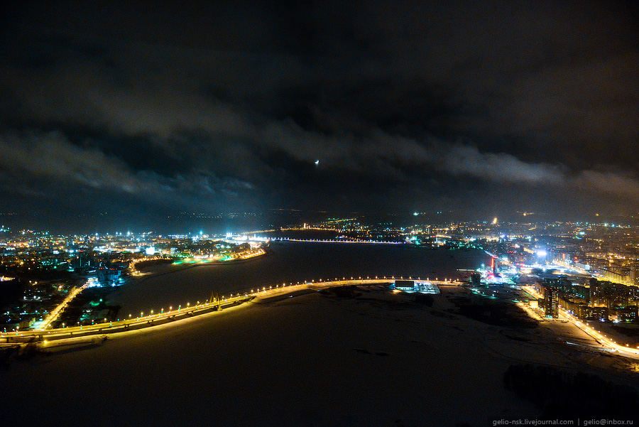  Ночная Казань с вертолета